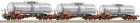 66121  Roco 3 Piece Set: Tank cars TRANSFESA